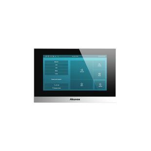 Monitor Color Negro Linux / Pantalla Touch de 7 Pulgadas / SIP / POE / WIFI / Compatible con Frentes de Calle Akuvox