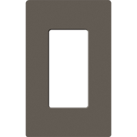 Placa de pared 1 espacio, para atenuador (dimmer), apagador ó control remoto inalámbrico LUTRON.