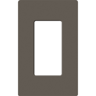 Placa de pared 1 espacio, para atenuador (dimmer), apagador ó control remoto inalámbrico LUTRON.