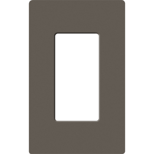 Placa de pared 1 espacio, para atenuador (dimmer), apagador ó control remoto inalámbrico LUTRON.