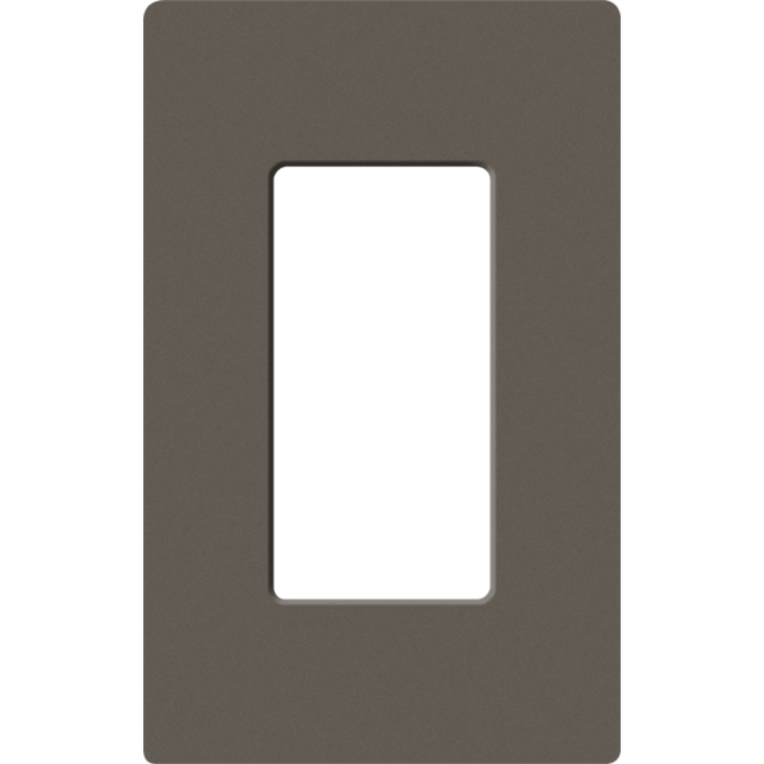 Placa de pared 1 espacio, para atenuador (dimmer), apagador ó control remoto inalámbrico LUTRON.