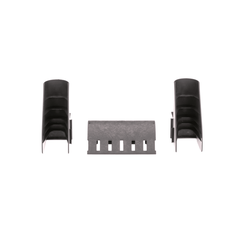 Kit de Bajada de Cables Para Charola Tipo Escalerilla, Con Control de Radio de Curvatura, Fabricado en Nylon 6.6, Color Negro
