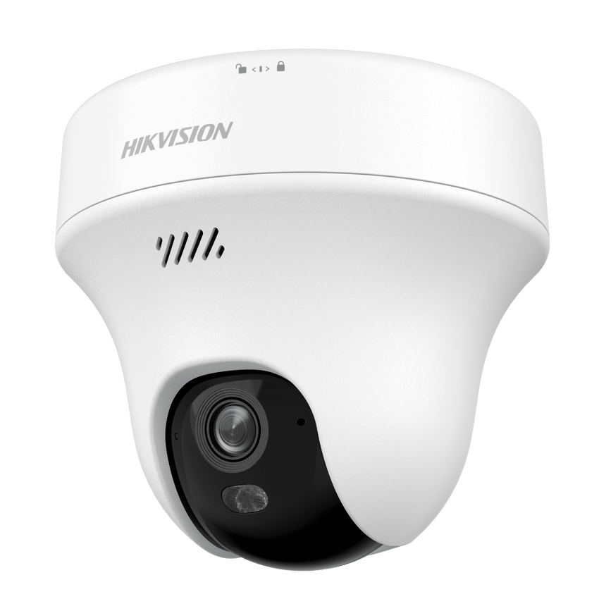 Turret PT IP 3 Megapixel (2K) Megapixel / Lente 2.8 mm / Dual Light (10 mts IR + 10 mts Luz Blanca) / Wi-Fi 6 / Interior / ACUSENSE / dWDR  / H.265 / Audio Bidireccional (Micrófono y Bocina) / 5 VCD