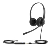 Diadema Alámbrica UH34 Mono USB / 3.5mm Teams de Yealink con Almohadillas de Cuero