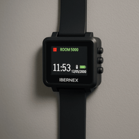 Reloj Receptor Inalámbrico de Muñeca / Display LCD a Color / Batería Recargable / Indicación Visual y Acústica de Alarmas / Almacena hasta 3000 Caracteres / Conexión Inalámbrica por Radiofrecuencia