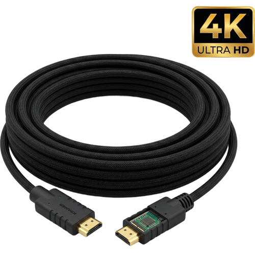 Cable HDMI Activo 4K a 60Hz | HDR, Triple Blindaje, K-Lock | CA-HM (20 mts / 66 ft)