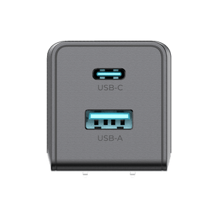Cargador PRO USB-A / USB-C a C / Tecnolog�a GaN (Nitruro de Galio / Fast-Charging / Potencia 60W / Velocidad Transferencia 480 Mbps / Material Silicona No T�xica / Conector Aluminio Anodizado