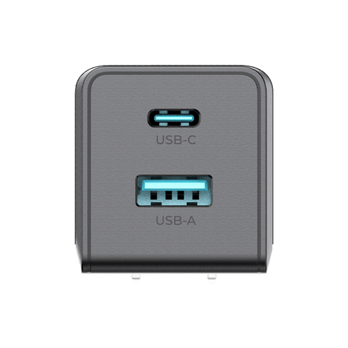 Cargador PRO USB-A / USB-C a C / Tecnolog�a GaN (Nitruro de Galio / Fast-Charging / Potencia 60W / Velocidad Transferencia 480 Mbps / Material Silicona No T�xica / Conector Aluminio Anodizado