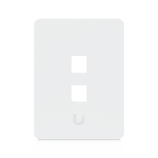 Placa de Pared Vertical Universal para Keystone de 2 Puertos con Cubierta Pintable, Acabado Personalizable, Paquete con 4 Piezas