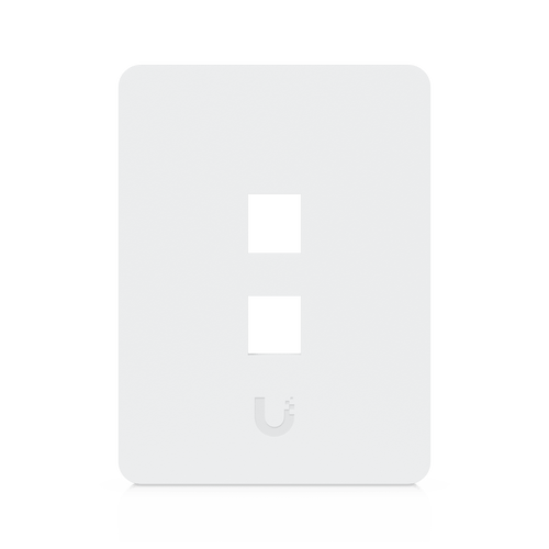 Placa de Pared Vertical Universal para Keystone de 2 Puertos con Cubierta Pintable, Acabado Personalizable, Paquete con 4 Piezas