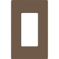 Placa de pared 1 espacio, para atenuador (dimmer), apagador ó control remoto inalámbrico LUTRON.