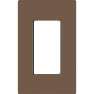 Placa de pared 1 espacio, para atenuador (dimmer), apagador ó control remoto inalámbrico LUTRON.