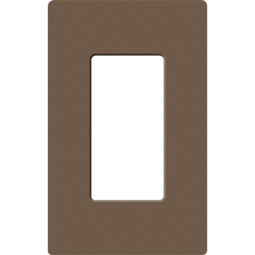 Placa de pared 1 espacio, para atenuador (dimmer), apagador ó control remoto inalámbrico LUTRON.