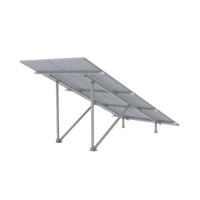 Montaje para Panel Solar 2X2, Riel 5 de 2700mm para Módulos con Espesor de 30-35mm, Vel. de Viento Máx. 136km/h