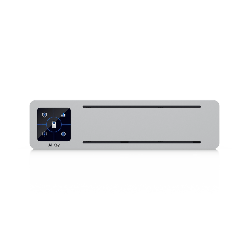 UniFi Protect AI Key / Analizador con inteligencia artificial para identificar eventos en grabaciones de cámaras UniFi / Búsqueda con lenguaje natural / hasta 1800 detecciones inteligentes por hora / 1 puerto GbE PoE++