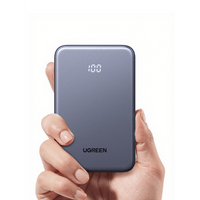 Power bank Ultradelgado  10000mAh / 20W Máximo / Puerto USB-C PD3.0 PPS / Puerto USB-A 22.5W / Batería Polímero de Litio / Pantalla Digital / Carga Rápida 3 Horas / Protocolos Múltiples / Protección