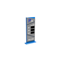 Pantalla Principal de Guía de Estacionamiento / 3 Módulos / Mensaje de Bienvenida / Uso con Aplicación de Guía de Estacionamiento