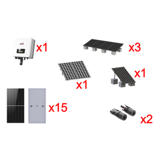 Kit Solar Interconexion  / 9kW  220Vca / Inversor AFORE / Montaje Incluido