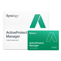 Paquete de Licencias ActiveProtect Manager | Gestión Centralizada de Copias de Seguridad | Hasta 3 Servidores Incluidos | Licencia Basada en Términos | Renovación Anual | Compatible con Synology Active Backup for Business.