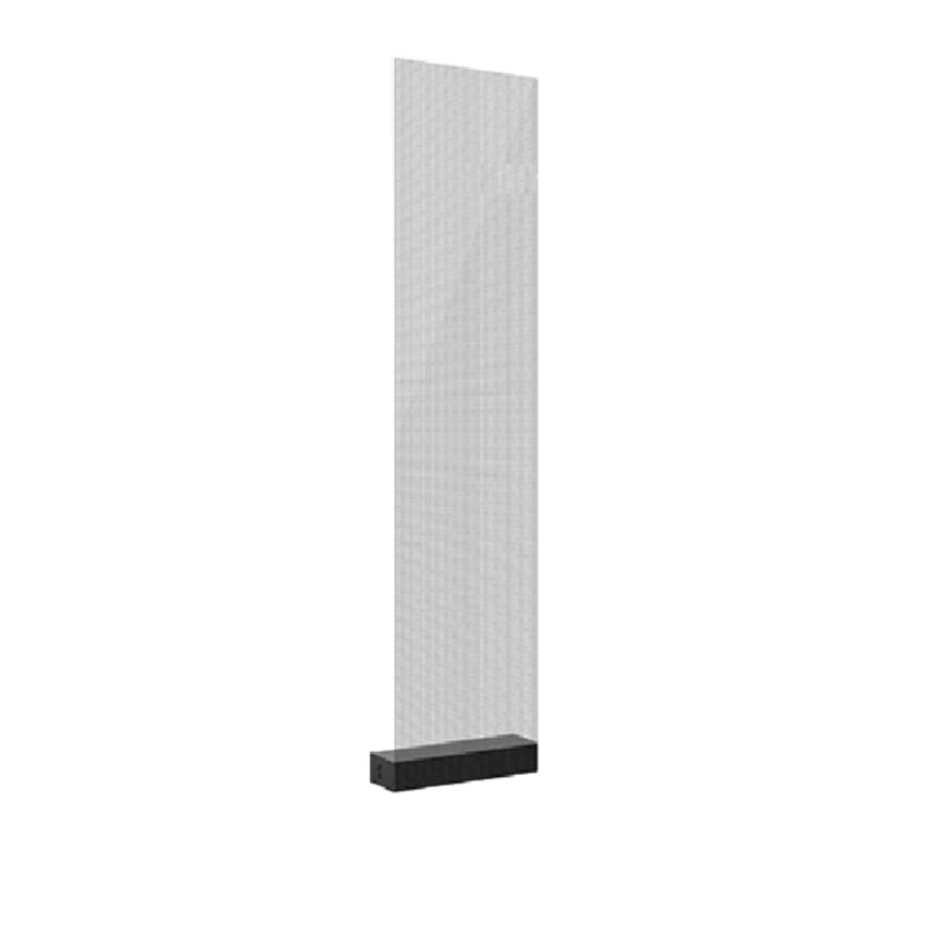 Panel LED Transparente / Pixel Pitch 3.91 mm / 250 x 1,200 mm (4 piezas / 1 m2) / Transparencia 82% / Brillo 1500-5000 nits / SMD1717 / Instalación Pegado-Colgado-Fijo