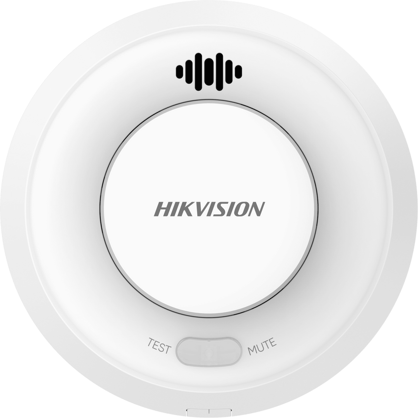 Detector de Humo Interlink con Funcion Hub / Doble Tecnología de Sensor de Luz / Alarma Auditiva 85dB / Batería de Litio 10 Años / Autoverificación / Compatible con Hik-Connect / Interconectable 30 Dispositivos