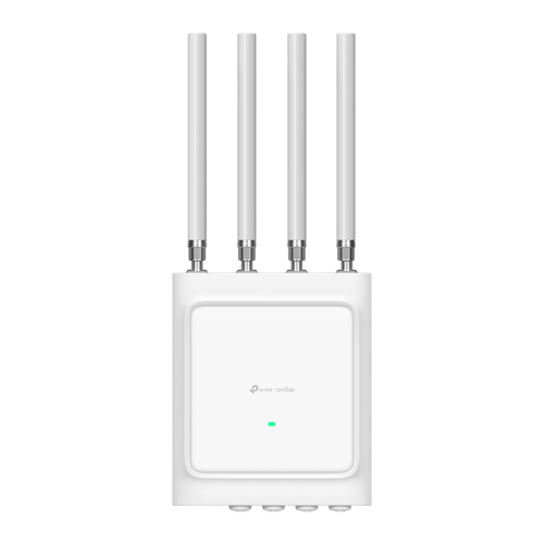 Access Point Wi-Fi 6 Exterior AX3600 / 3.6 Gbps Velocidad Total / 4x4 MU-MIMO / IP68 / Protección Rayos 6 kV / Gestión Cloud Omada / -40°C a +70°C / Alta Densidad de Usuarios