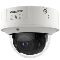 Domo IP 12 Megapixel / Lente Mot. 2.8 a 12 mm /  DARKFIGHTER / WDR 120 dB / IK10 / 40 mts IR / Conteo Facial / Reconocimiento Facial  / PoE / Búsqueda por Atributos / Micrófono Integrado / Micro SD
