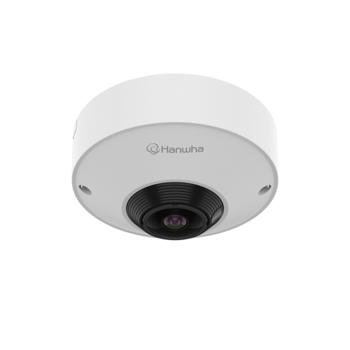 Cámara Ojo de Pez AI 12MP / Resolución 3584x2688 / Lente 1.76mm F1.8 / WDR 120dB / WiseNR II AI / Detección Persona-Vehiculo / PoE 7.3W / IP42 para uso interior