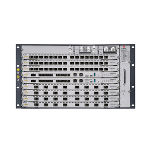 OLT Modular tipo Chasis GPON/XGS-PON Combo, 7 Ranuras de Servicio, Incluye 1 Tarjeta de Servicio de 16 puertos GPON