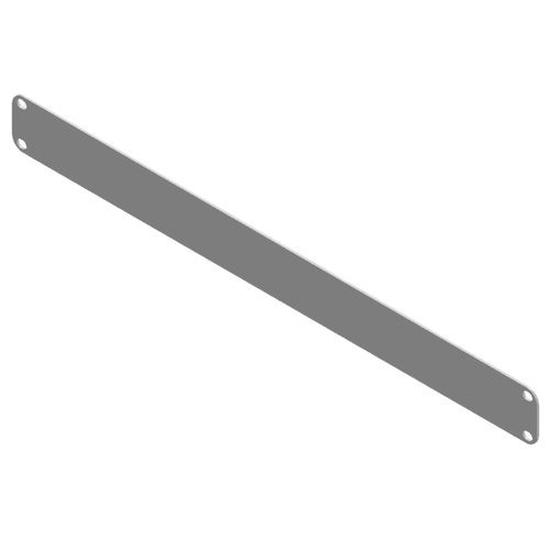 Tapa Ciega para Rack / 1 Unidad (1U) / 19 Pulgadas / Acero Calibre 14 / Pintura Electrostática Blanca / 483 x 44 mm (19 x 1.73 in)