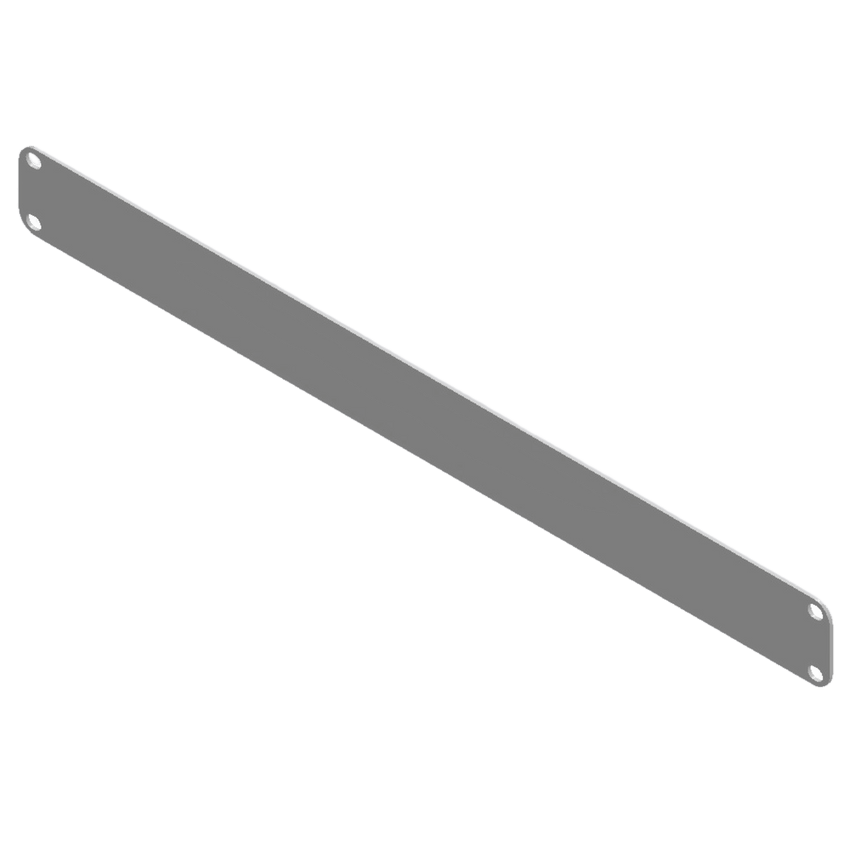 Tapa Ciega para Rack / 1 Unidad (1U) / 19 Pulgadas / Acero Calibre 14 / Pintura Electrostática Blanca / 483 x 44 mm (19 x 1.73 in)
