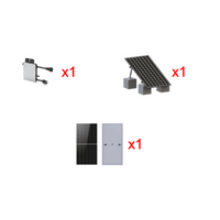 Kit Solar Interconexion  / 500 W  220Vca / Microinversores HOYMILES / Montaje Incluido