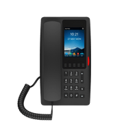 Tel�fono IP Hotelero Wi-Fi 6 / Pantalla IPS 3.5" 320x480 / 2 L�neas SIP / 5 Teclas Programables / Puerto USB-A / PoE 802.3af / Audio HD / Dise�o Negro