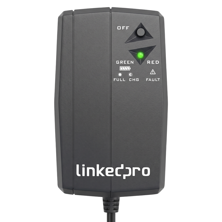 UPS de CD 25 W / Entrada 120 Vca / Salida 12 Vcd / Clavija NEMA 5-15P de entrada / Batería de Litio