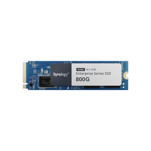SSD NVMe M.2 Serie Enterprise |  SSD 800GB | Alto Rendimiento 660.000 IOPS Lectura | 120.000 IOPS Escritura | Resistencia Hasta 2900 TBW | Protección de Datos Integral | Análisis de Vida Útil | Compatible con Synology DSM.