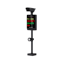 Kit ANPR 4MP / Reconocimiento de Matrículas / Cámara 2688×1520 / Pantalla LED Integrada / Luz Complementaria 20 m (65.6 ft) / Control de Barrera
