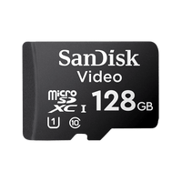 Memoria microSD SanDisk 128GB / Alta Resistencia / Videovigilancia / Clase 10