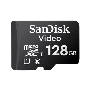 Memoria microSD SanDisk 128GB / Alta Resistencia / Videovigilancia / Clase 10