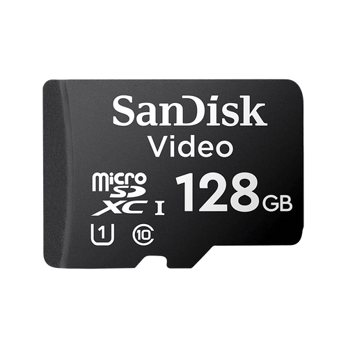 Memoria microSD SanDisk 128GB / Alta Resistencia / Videovigilancia / Clase 10