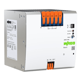 Fuente de Alimentación Eco 2 / Monofásica / 24V DC 40A / PowerBoost 48A / 960W / Contacto DC-OK / Push-in CAGE CLAMP / Carril DIN-35