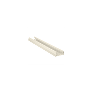 Base para canaleta T-70, de PVC rígido, con orificios perforados para montaje, 103.3 x 44.9 x 1800 mm, Color Blanco Mate