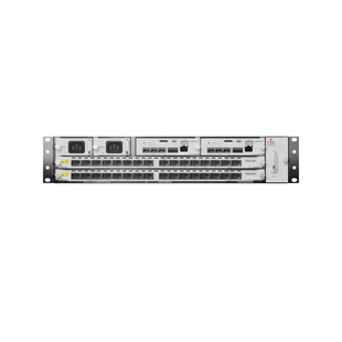 OLT Modular tipo Chasis GPON/XGS-PON Combo,1 Tarjeta de Servicio de 16 Puertos GPON, 2 Ranuras, 2 Fuentes de Alimentación AC, 2 UR