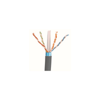 Bobina de Cable Blindado F/UTP de 4 Pares, Cat6A, Soporte de Aplicaciones 10GBase-T, LSZH (Libre de Gases Tóxicos), Color Gris, 305m