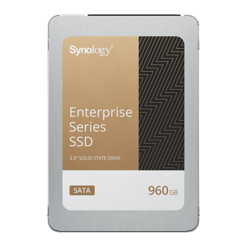 SSD SATA de 2,5" Serie Enterprise | 960 GB | Alto Rendimiento Estable | Resistencia Empresarial | Protección de Datos Integral | Análisis de Vida Útil | Compatibilidad con Synology DSM | Garantía de 5 Años