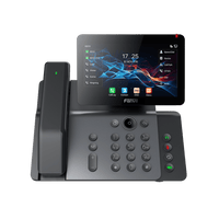 Telefono IP Wi-Fi, Handset Inalámbrico, Recepción de Video, 20 Líneas SIP, Puertos Gigabit, PoE con Puerto USB, Bluetooth.