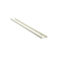 Base para canaleta T-45, de PVC rígido, con orificios perforados para montaje, 60.3 x 18.5 x 2400 mm, Color Blanco