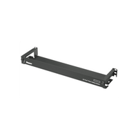Organizador de Cables Frontal, para Panel de Fibra Óptica HD Flex, de 1 UR, Color Negro