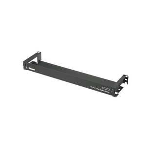 Organizador de Cables Frontal, para Panel de Fibra Óptica HD Flex, de 1 UR, Color Negro