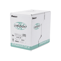 Bobina de Cable UTP 305 Metros (1000 Pies) de Cobre, TX6000? PanNet, Reelex, Gris Internacional, Categoría 6 Mejorado (23 AWG), PVC (CM), de 4 Pares