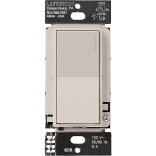 (RadioRA3) Apagador Auxiliar de pared, compañero de apagadores multilocación. Usar en 3 vías o escalera. Taupe